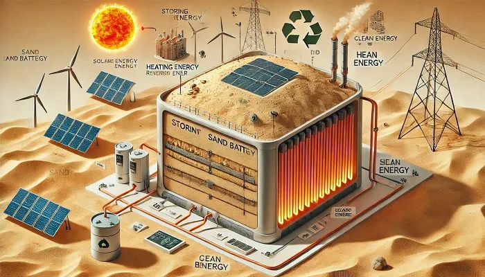 Sandbatterietechnologie-Überprüfung